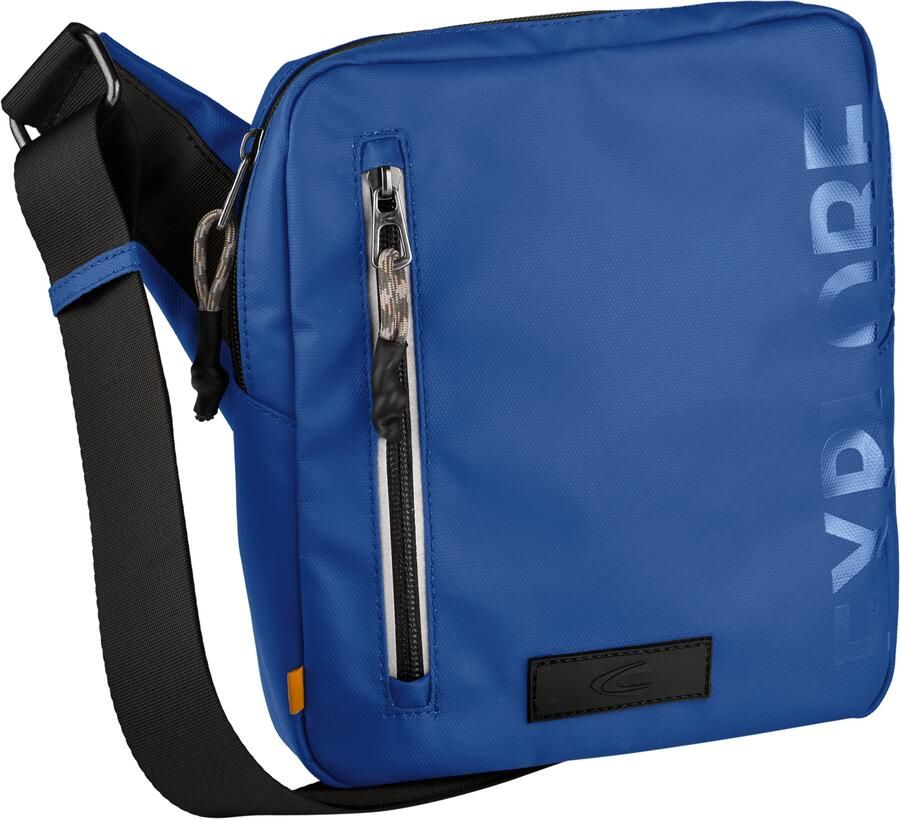 Camel active Schoudertas Explore waterafstotend gerecycled nylon en reflecterende ritsen - Foto 4