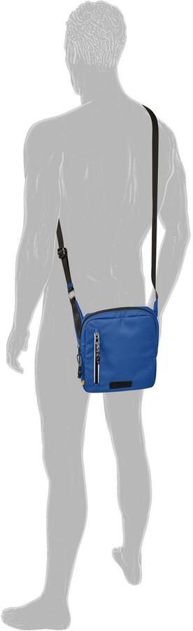 Camel active Schoudertas Explore waterafstotend gerecycled nylon en reflecterende ritsen - Foto 3