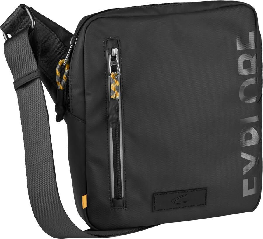 Camel active Schoudertas Explore waterafstotend gerecycled nylon en reflecterende ritsen - Foto 5