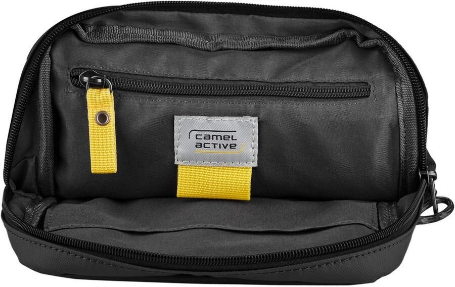 Camel active Schoudertas Explore waterafstotend gerecycled nylon en reflecterende ritsen - Foto 3