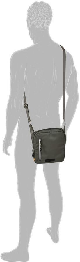 Camel active Schoudertas Explore waterafstotend gerecycled nylon en reflecterende ritsen - Foto 3