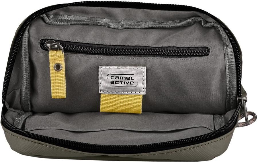 Camel active Schoudertas Explore waterafstotend gerecycled nylon en reflecterende ritsen - Foto 2