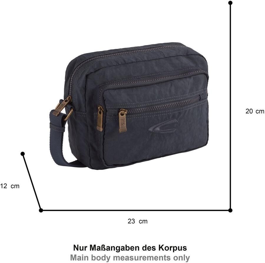 Camel active Schoudertas Journey van licht robuust nylon functioneel perfect voor alle levensomstandigheden