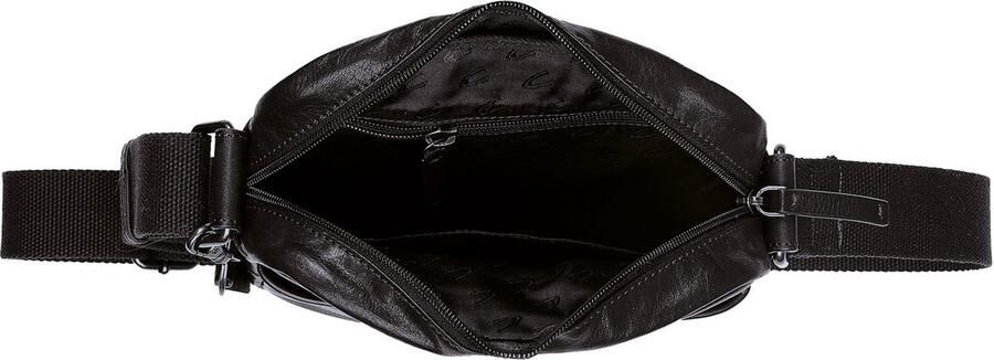 Camel active Schoudertas Pijnboom van plantaardig gelooid rundleer in een stoere look met rfid-bescherming (1-delig) - Foto 2