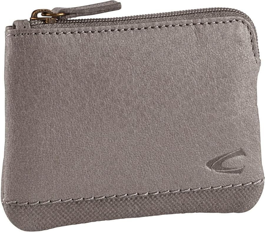 Camel active Sleutelzakje NIMBUS zacht nerfleer met licht contrasterende siersteken subtiel logo