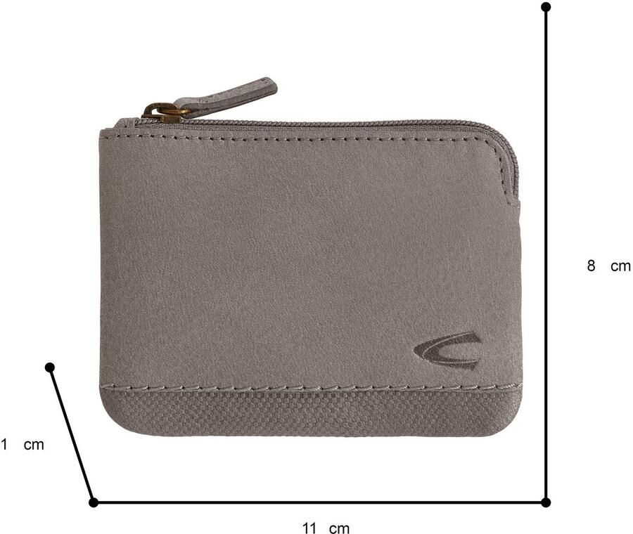 Camel active Sleutelzakje NIMBUS zacht nerfleer met licht contrasterende siersteken subtiel logo - Foto 2