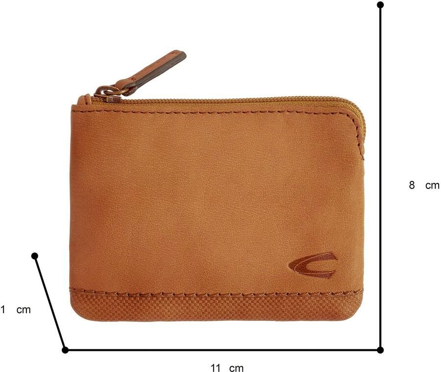 Camel active Sleutelzakje NIMBUS zacht nerfleer met licht contrasterende siersteken subtiel logo - Foto 3