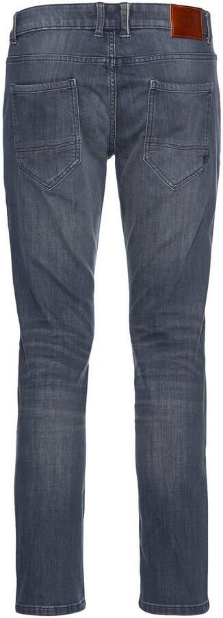 Camel active Slim fit jeans met leren badge - Foto 4