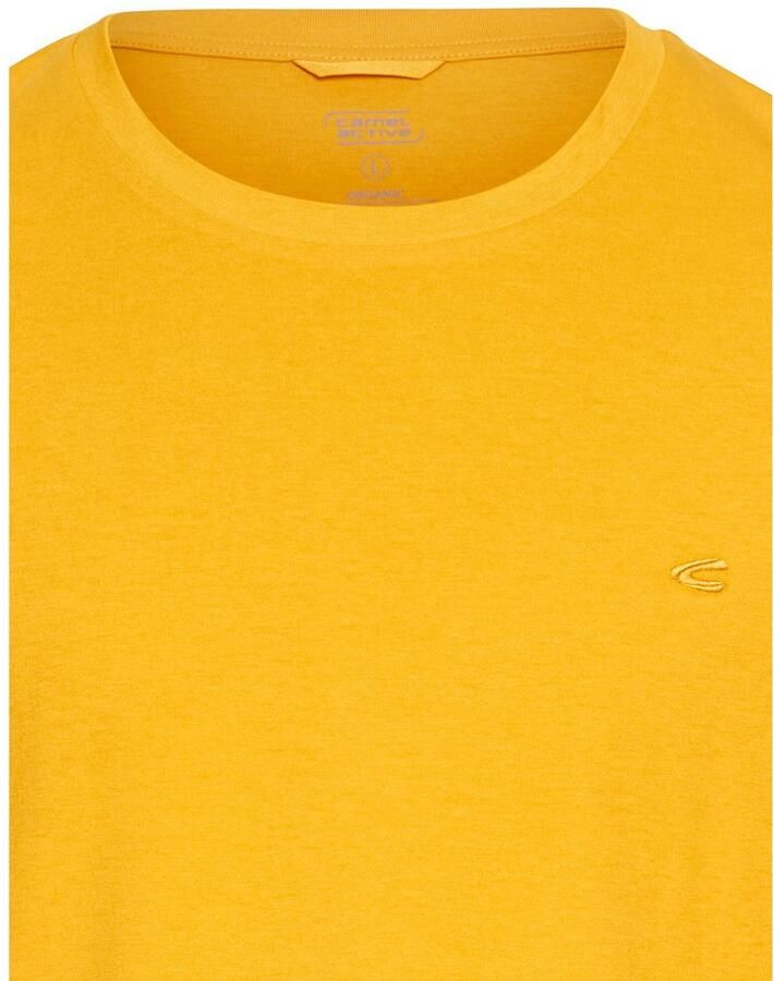 Camel active T-shirt met logoborduursel
