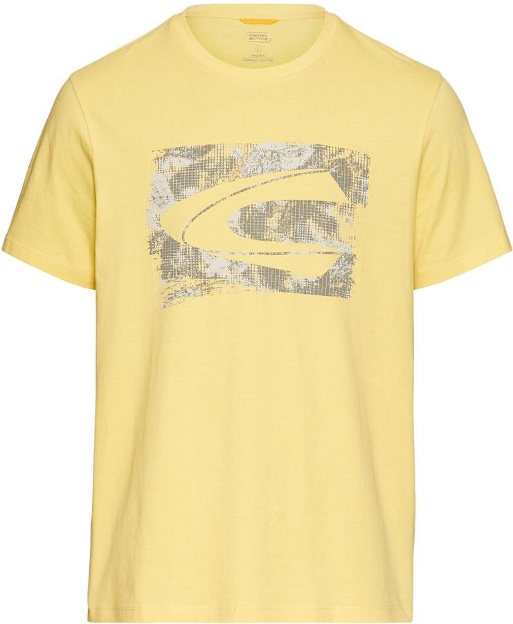 Camel active T-shirt met logo en ronde hals - Foto 4