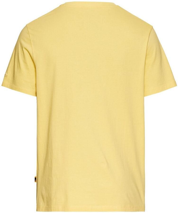 Camel active T-shirt met logo en ronde hals