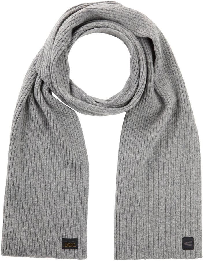 Camel active Wollen sjaal in rib-look - Foto 3