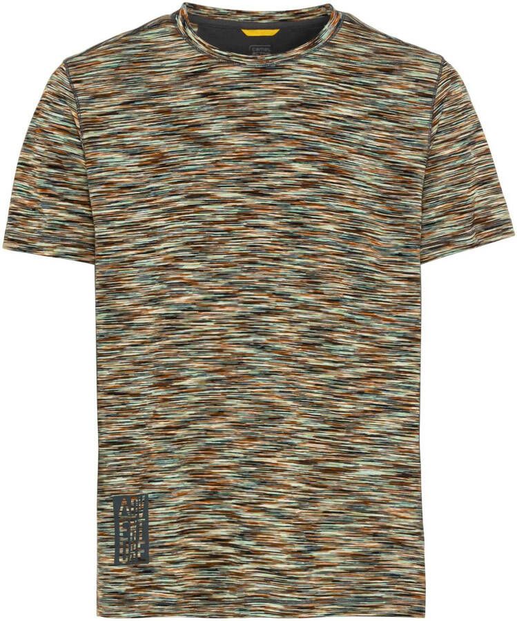 Camel active T-shirt met structuurmotief