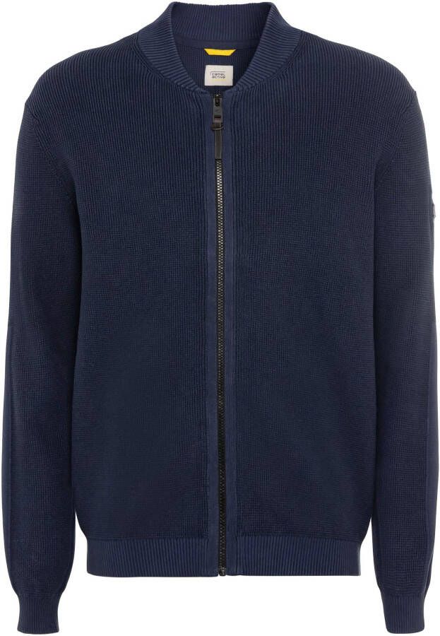 Camel active Gebreid jack met ritssluiting