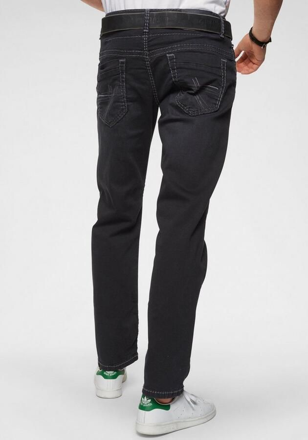 CAMP DAVID Loose fit jeans CO:NO met opvallende naden en stretch - Foto 2