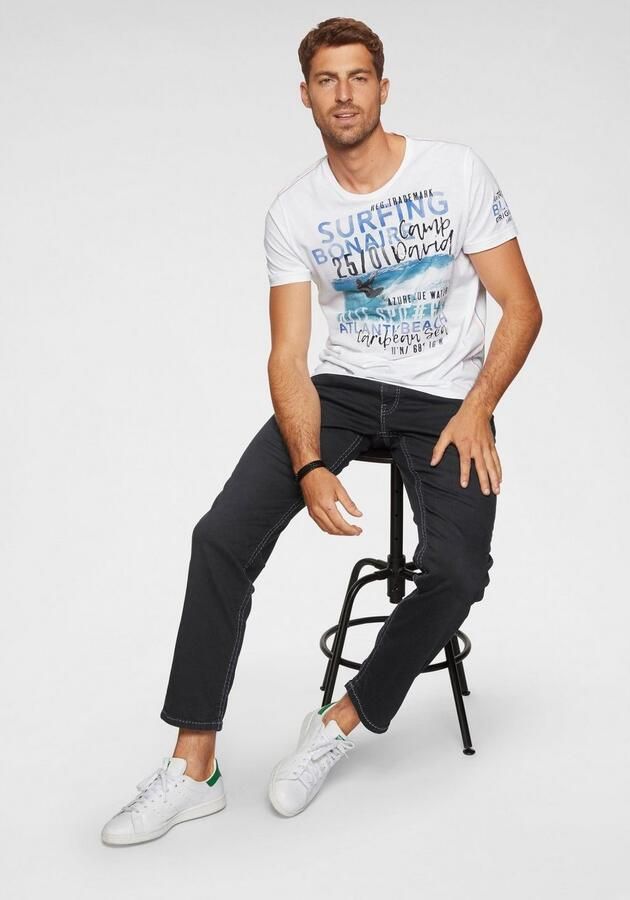 CAMP DAVID Loose fit jeans CO:NO met opvallende naden en stretch - Foto 4