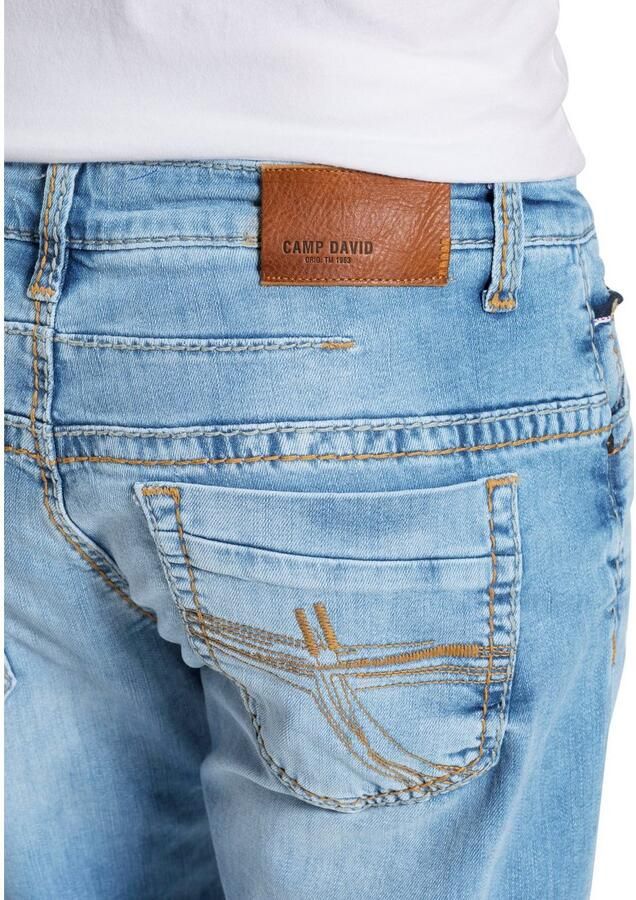 CAMP DAVID Loose fit jeans CO:NO met opvallende naden en stretch - Foto 3