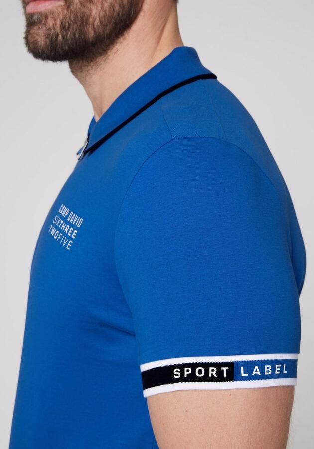 CAMP DAVID Poloshirt met contrasterende details - Foto 5