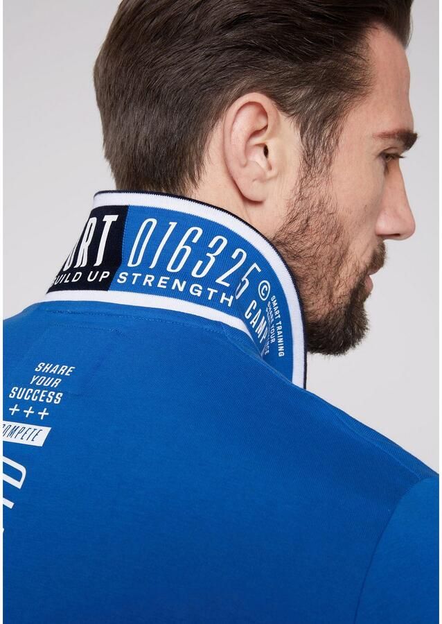 CAMP DAVID Poloshirt met contrasterende details - Foto 3