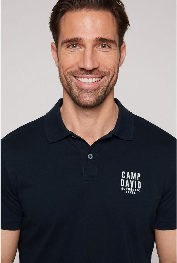 CAMP DAVID Poloshirt met kleine logo-borduursel op borsthoogte - Foto 2