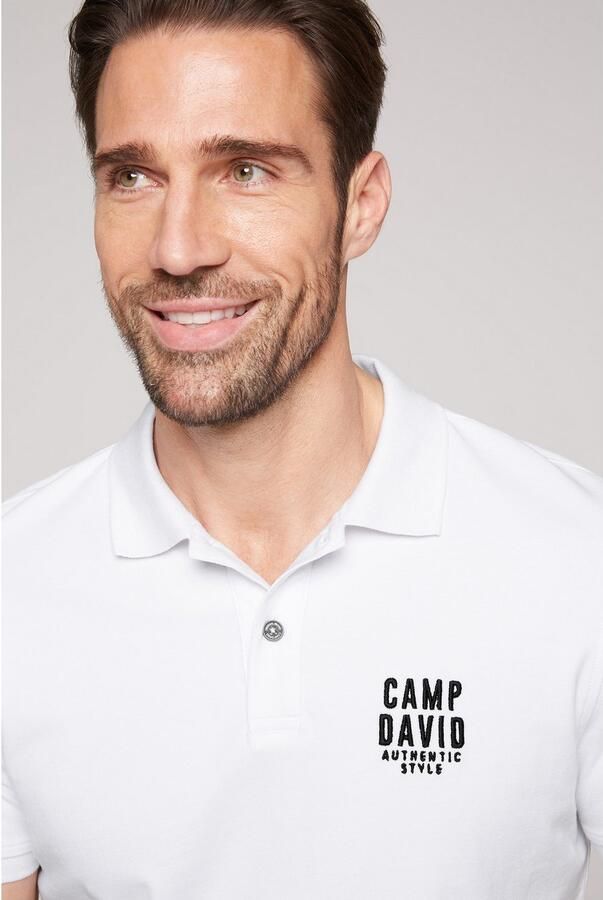 CAMP DAVID Poloshirt met kleine logo-borduursel op borsthoogte - Foto 3