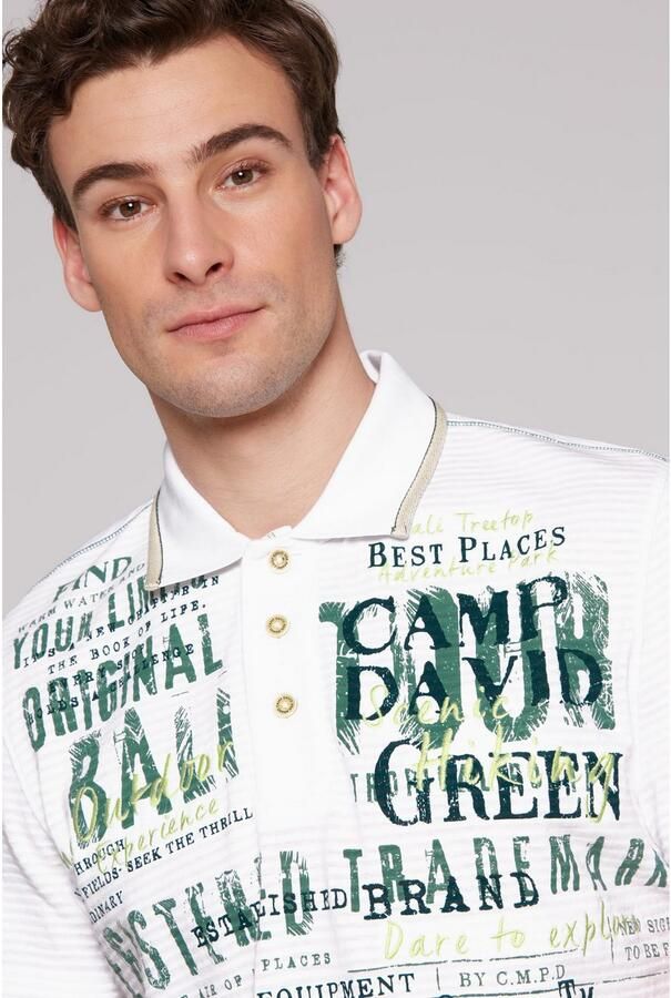 CAMP DAVID Poloshirt met logoprint - Foto 2