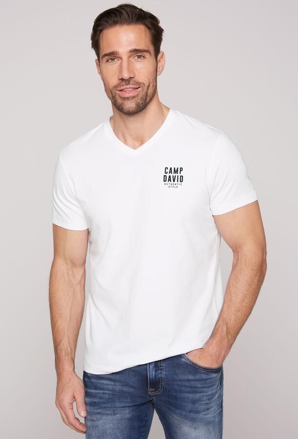 CAMP DAVID Shirt met V-hals met v-hals met logo-print - Foto 6