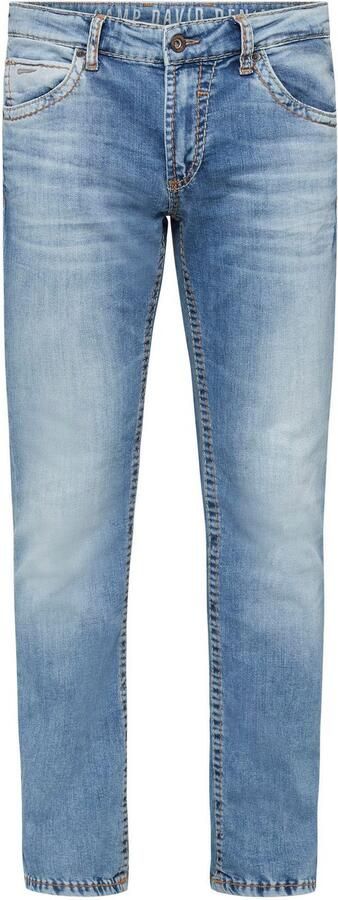CAMP DAVID Straight jeans NI:CO:R611 met opvallende stiknaden - Foto 5
