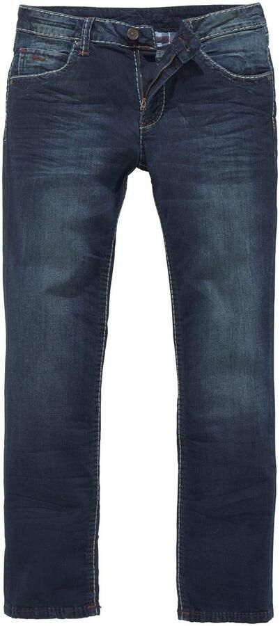 CAMP DAVID Straight jeans NI:CO:R611 met opvallende stiknaden - Foto 5