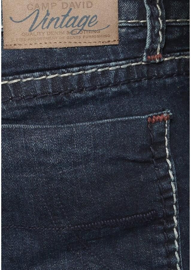 CAMP DAVID Straight jeans NI:CO:R611 met opvallende stiknaden - Foto 2