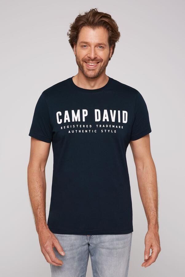 CAMP DAVID T-shirt met logoprint voor - Foto 6