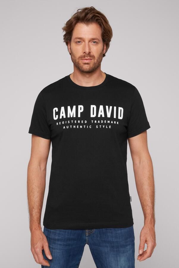 CAMP DAVID T-shirt met logoprint voor - Foto 6