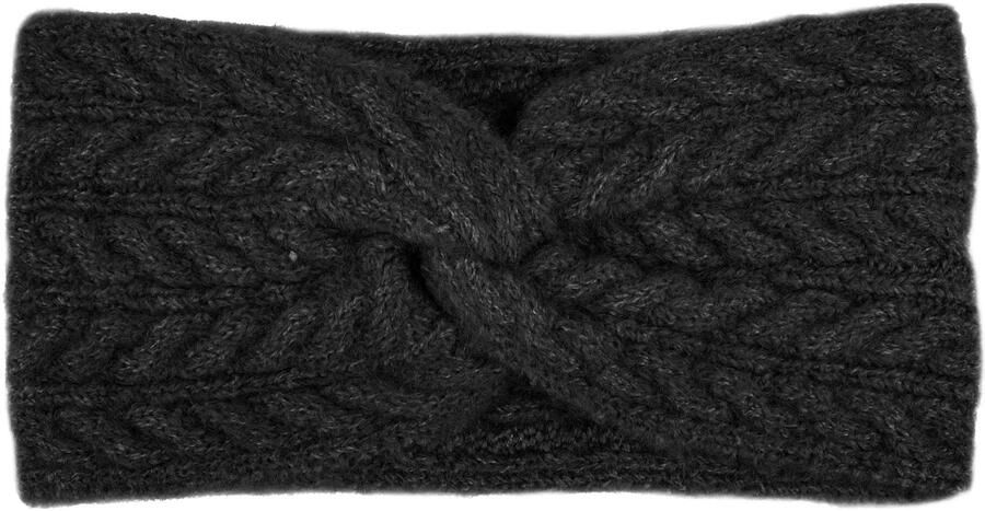 Capelli New York Hoofdband met kabelpatroon fijn breisel verwarmend knoopdesign