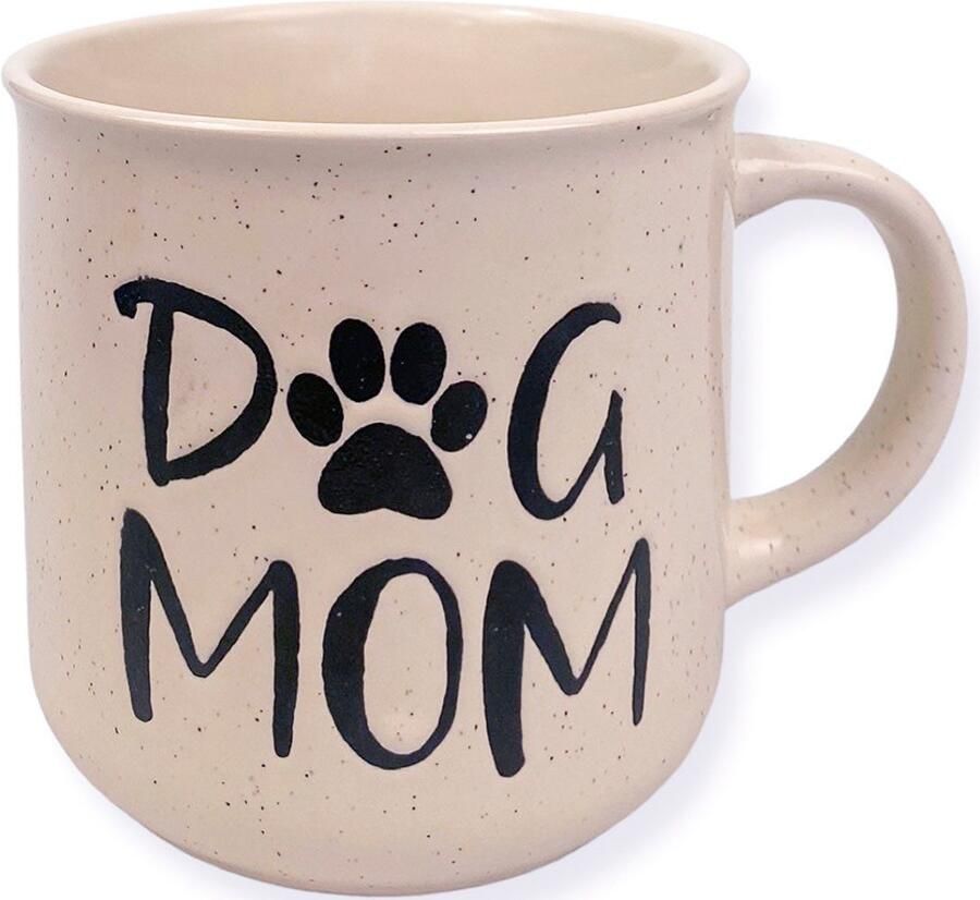 Capelli New York Wellness-sokken Cadeauset met gezellige sokken en "Dog Mom" mok (1 kopje en 1 paar sokken)