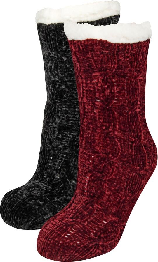 Capelli New York Wellness-sokken met antislipnoppen (2 paar Set van 2) - Foto 4