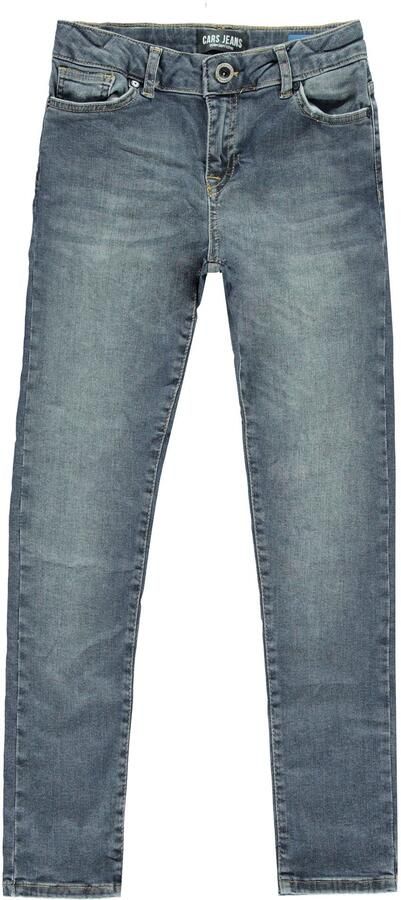 Cars loose fit jeans BALBOA stone used Blauw Jongens Stretchdenim Effen 140