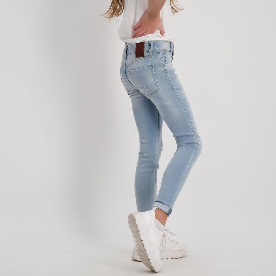 Cars skinny jeans Eliza bleached used Blauw Meisjes Stretchdenim Effen 140 - Foto 6