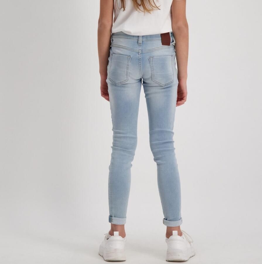 Cars skinny jeans Eliza bleached used Blauw Meisjes Stretchdenim Effen 140 - Foto 7