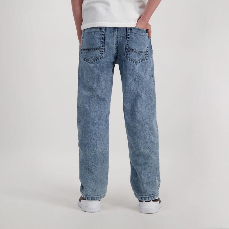 Cars wide leg jeans GARWELL stone used Blauw Jongens Denim Effen 140 - Foto 5