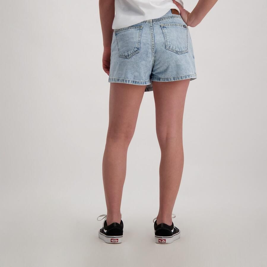 CARS JEANS Korte regular fit jeans met asymmetrische knoopsluiting