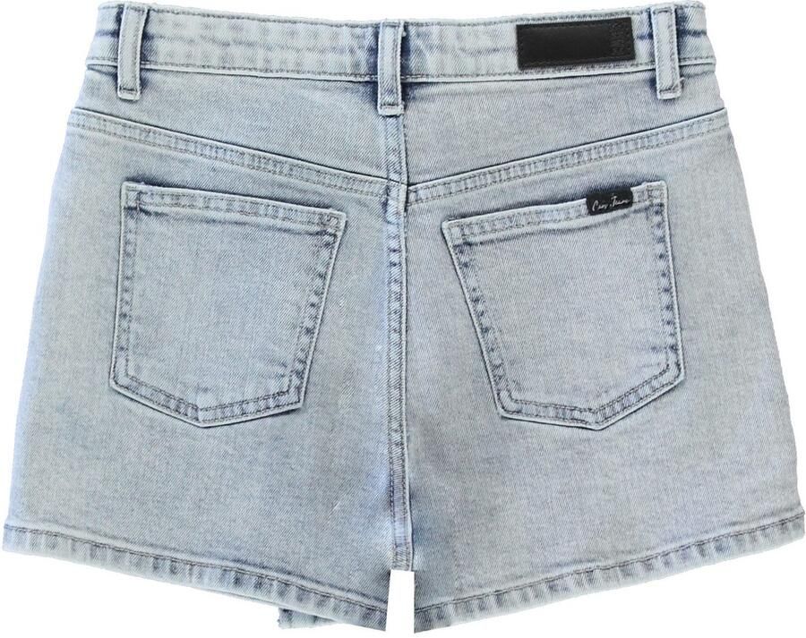 CARS JEANS Korte regular fit jeans met asymmetrische knoopsluiting - Foto 3