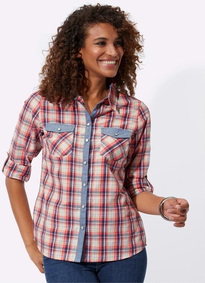 Casual Looks Geruite blouse - Foto 3