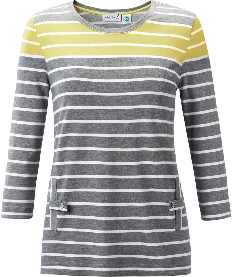 Casual Looks Shirt met 3 4-mouwen Shirt (1-delig)