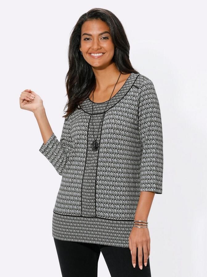 Casual Looks Shirt met 3 4 mouwen Shirt (1-delig)