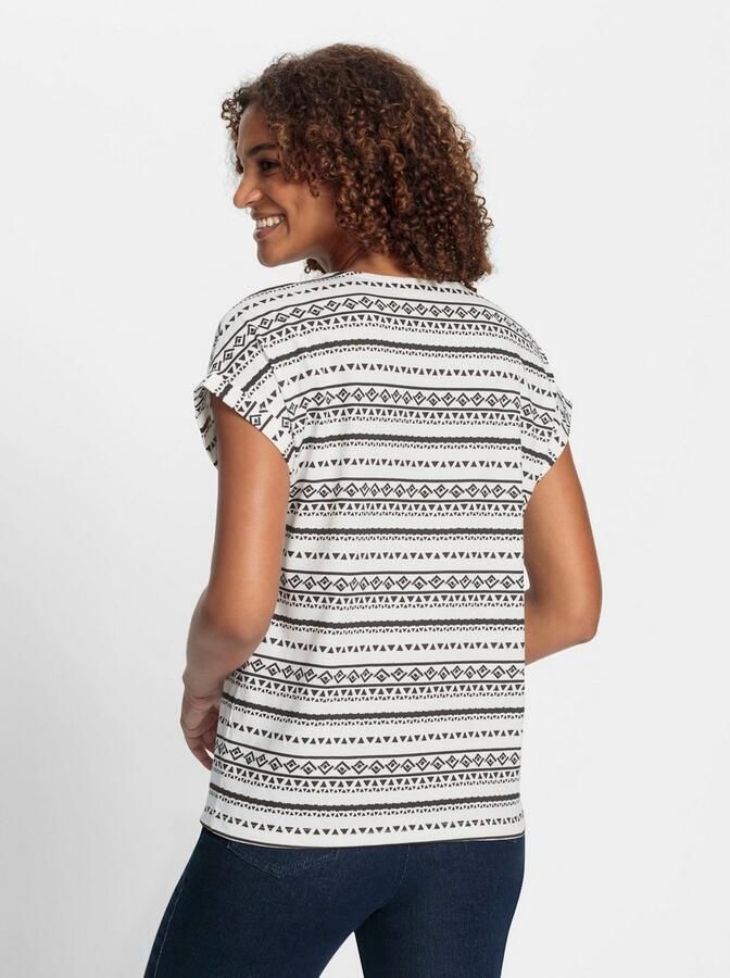 Casual Looks Shirt met print (1-delig)