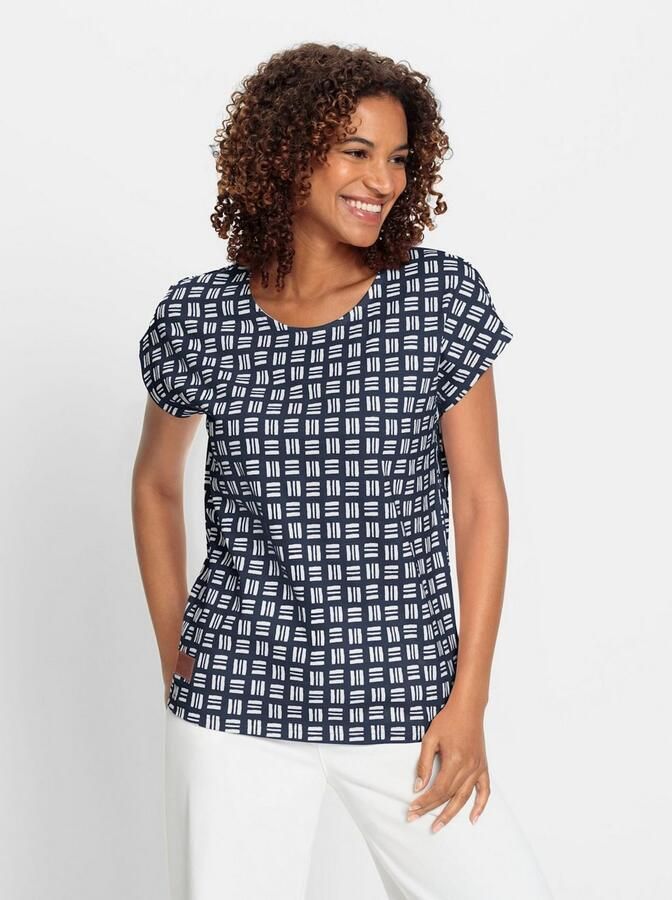 Casual Looks Shirt met print (1-delig)