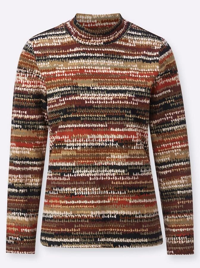 Casual Looks Shirt met staande kraag Gedessineerd shirt (1-delig) - Foto 3