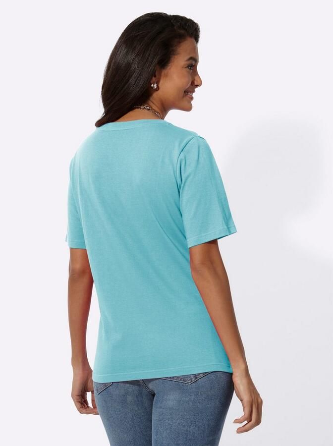 Casual Looks Shirt met V-hals Shirt met korte mouwen (1-delig)