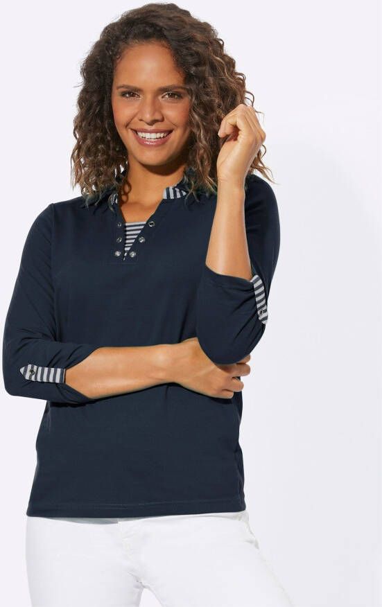 Casual Looks Shirt met 3 4-mouwen Shirt (1-delig)