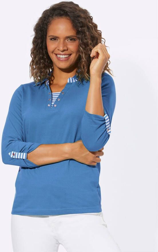 Casual Looks Shirt met 3 4-mouwen Shirt (1-delig)